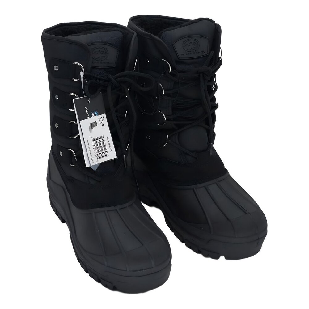 Polar Range Men's Peak Waterproof Duck-Toe Snow Boots Size 9